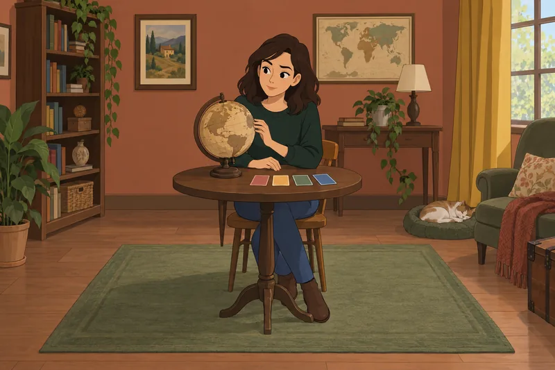 1 Minute Quiz shows a thoughtful globe study.