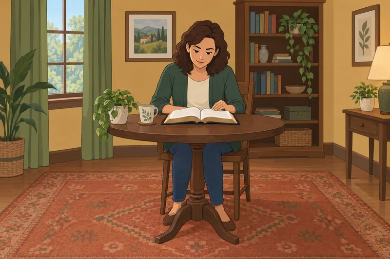 1 Peter Quiz shows a calm Bible study.