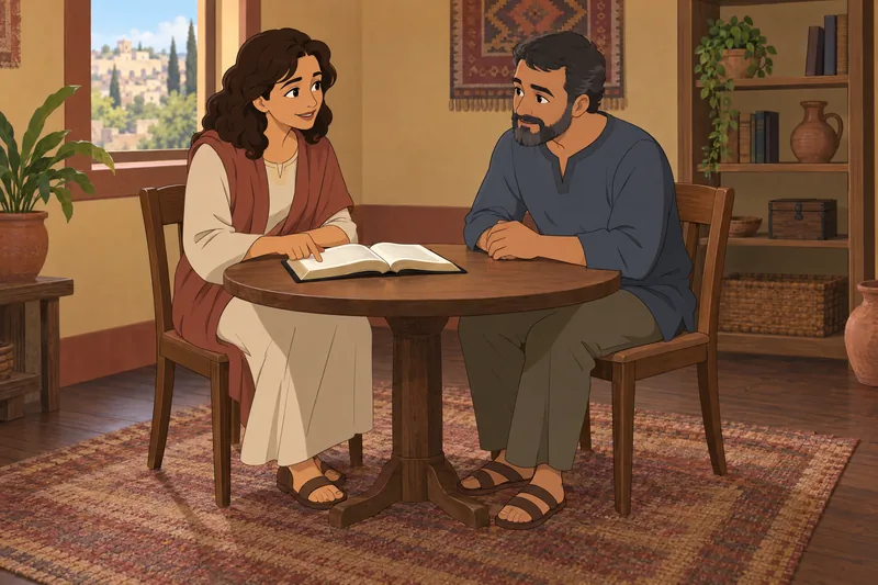 10 Commandments Quiz opens a Bible study.