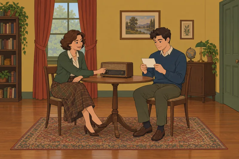 Quiz sobre la década en una sala.