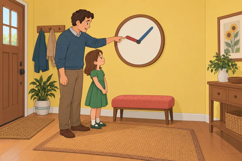 El cuestionario de matemáticas practica la hora.