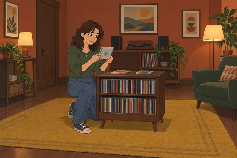 2000s Music Quiz appears in a listening room.