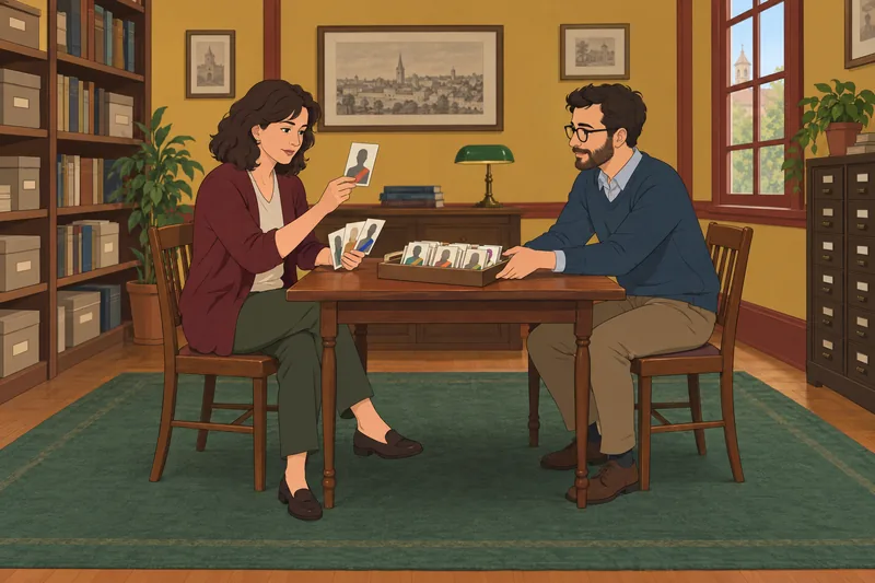 El cuestionario sobre los presenta tarjetas ordenadas.
