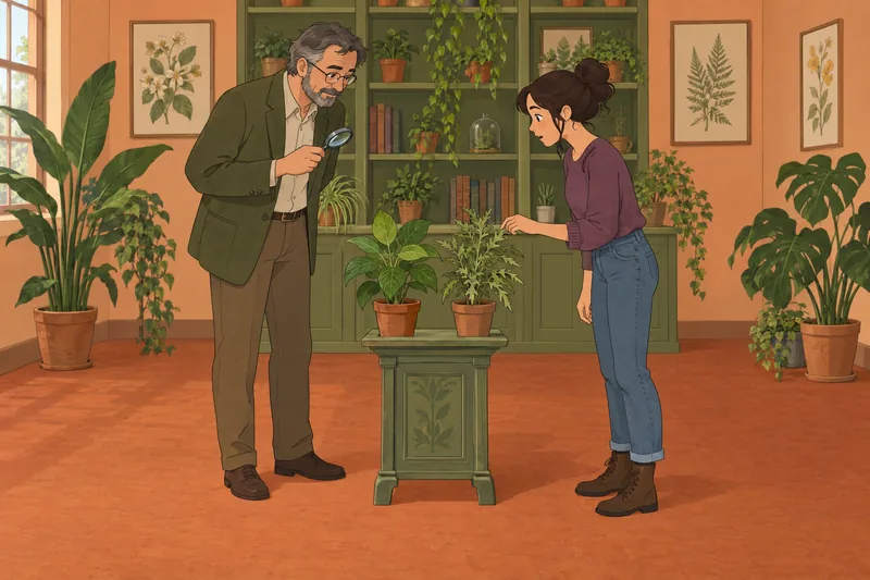 20th Century Quiz shows plants being compared.