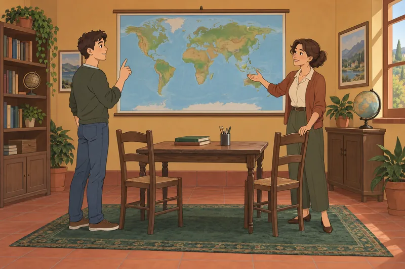 El cuestionario de 220 muestra un mapa.