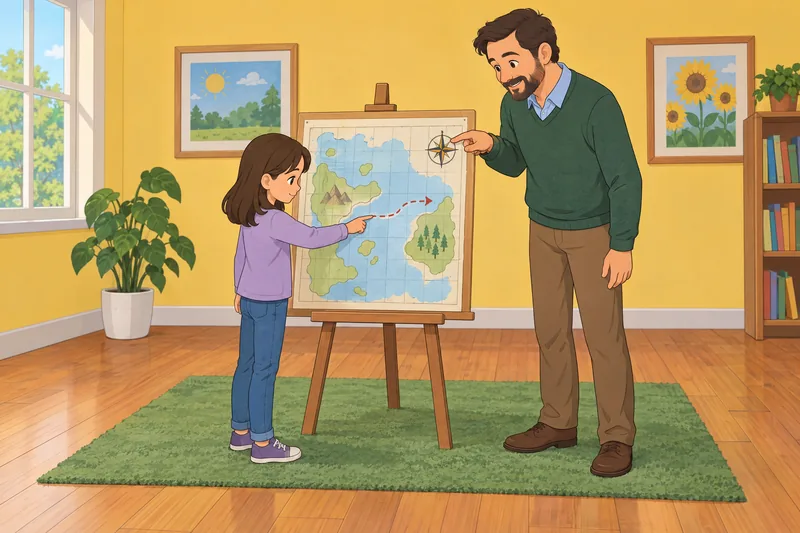 3rd Grade Map guides a young learner.