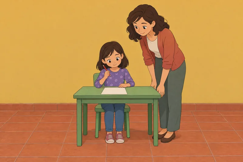 El cuestionario de tercer destaca una revisión escolar.