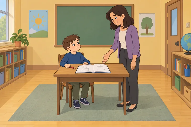 preguntas de prueba muestran repaso escolar tranquilo.