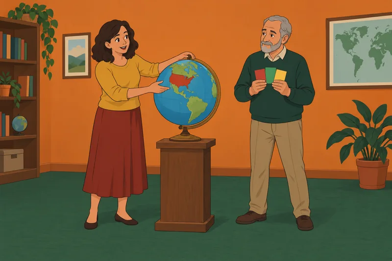 50 States Capitals meets a focused globe review.