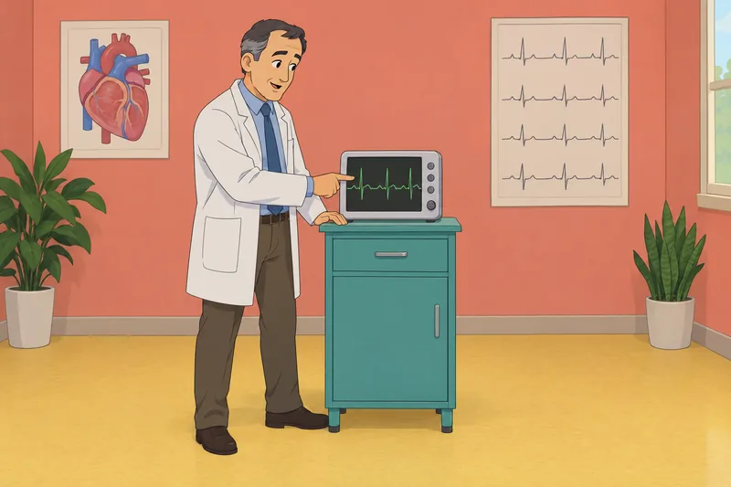 The 6 Second ECG lesson uses a monitor.