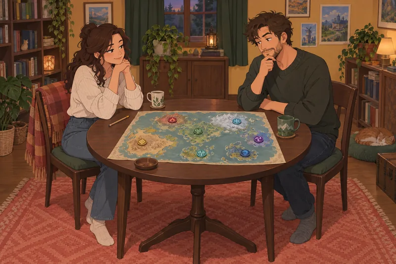 Escena del cuestionario de conocimientos sobre Teyvat.