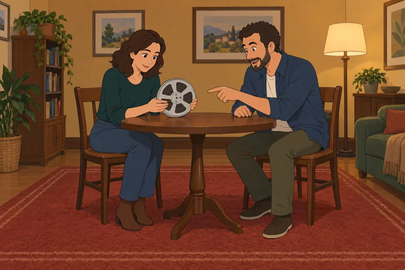 Quiz de películas muestra una pista visual.