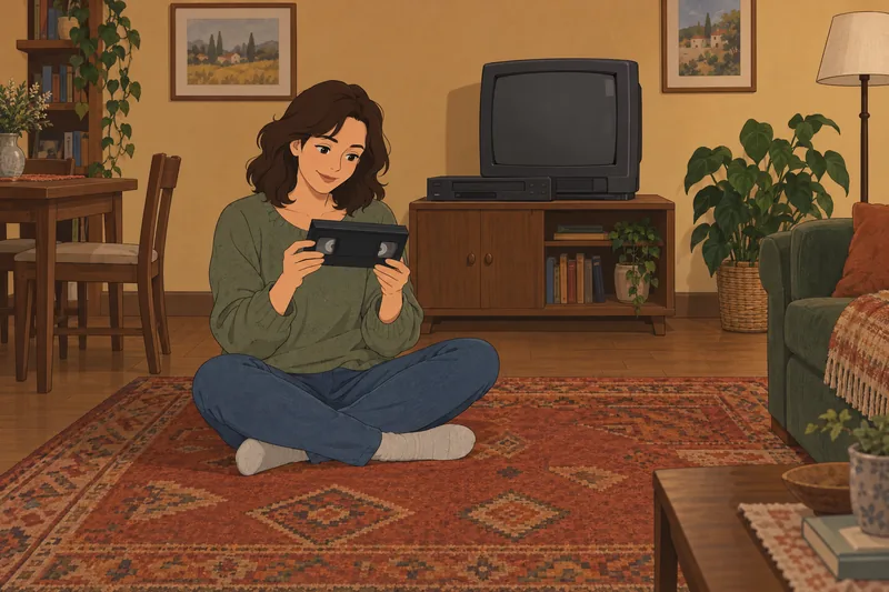 Quiz sobre artículos muestra una cinta VHS.