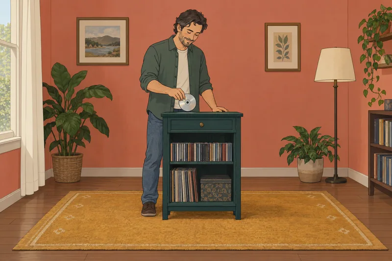 Quiz de música: un disco compacto provoca reconocimiento.