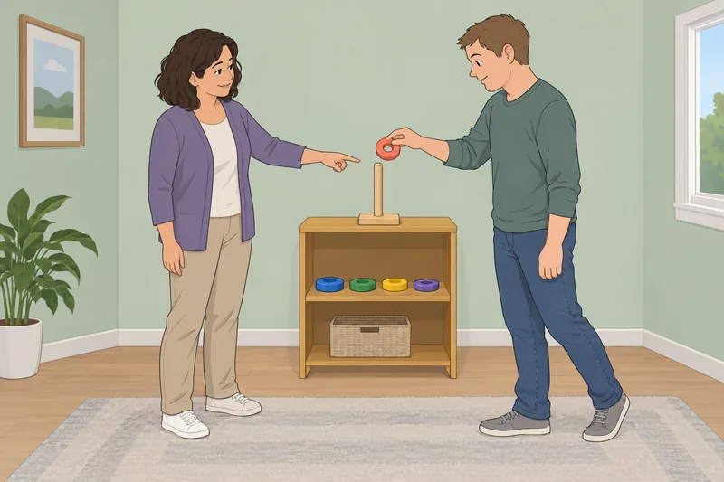 ABA Quiz depicts guided ring practice.