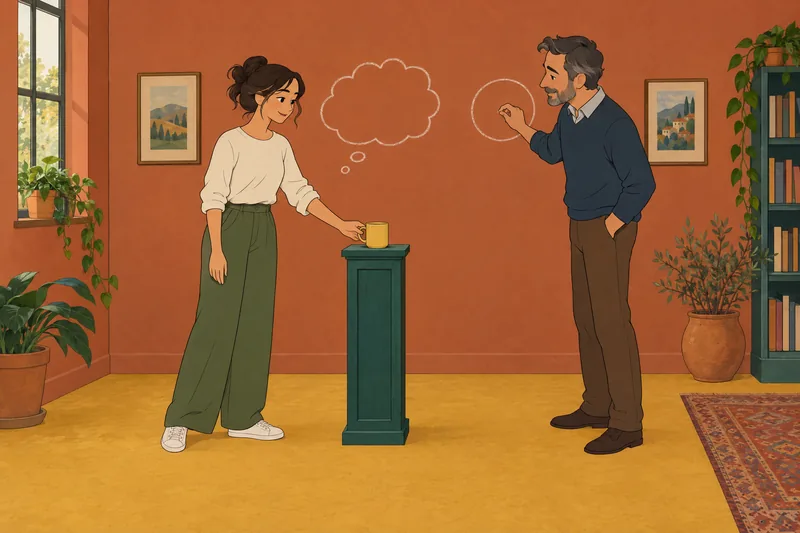 cuestionario sobre sustantivos: tutor demuestra objetos tangibles.