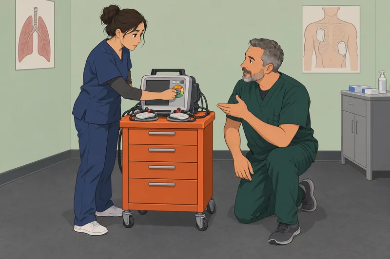 ACLS ECG Quiz shows a student tracing rhythm.