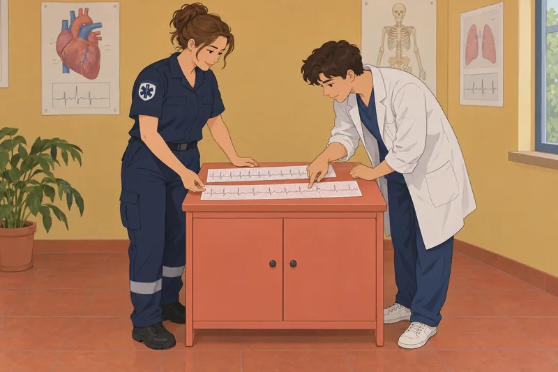 El cuestionario de ECG muestra una revisión clínica.