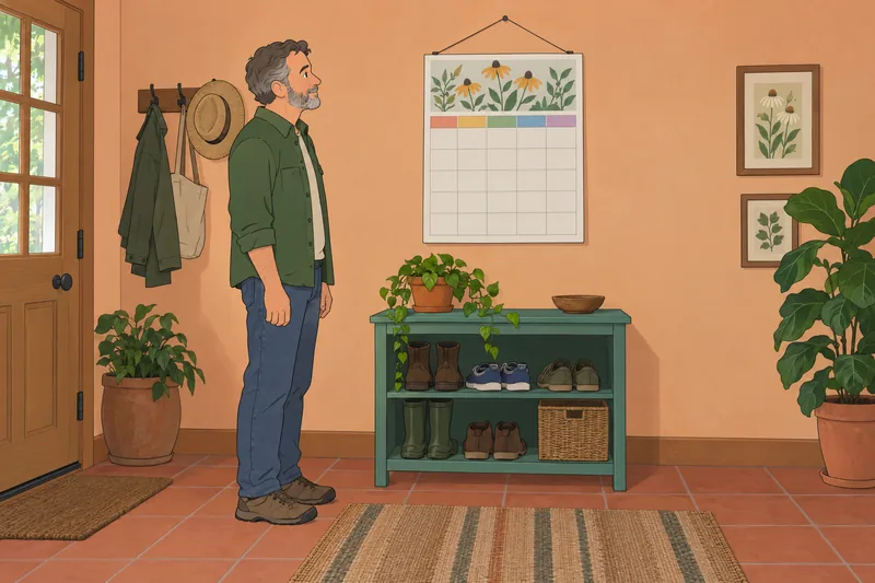 cuestionario de autoorganización junto a un calendario.