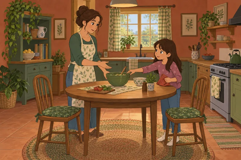 Kitchen cooperation shows Microsocial Relationship Adaptability.