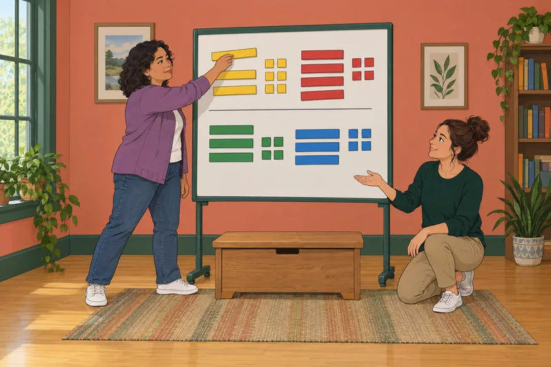 Adding and Subtracting becomes a hands-on board exercise.