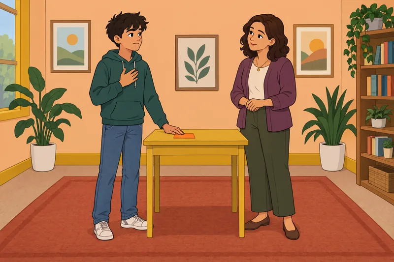 Prueba de inteligencia emocional durante una charla.