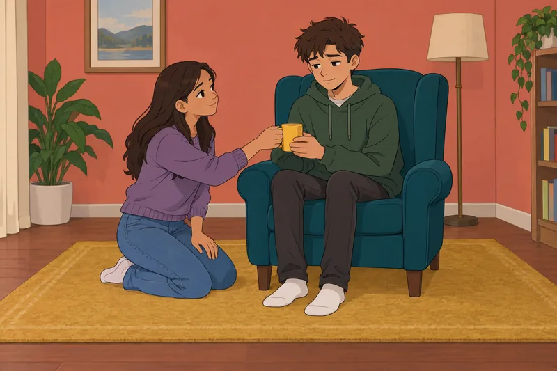 Adolescent Prosociality Scale captures a calm supportive exchange.