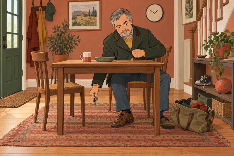 Test de dispraxia en adultos: llaves, cordón suelto