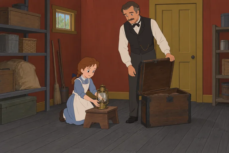 cuestionario sobre Las muestra a Becky con linterna.