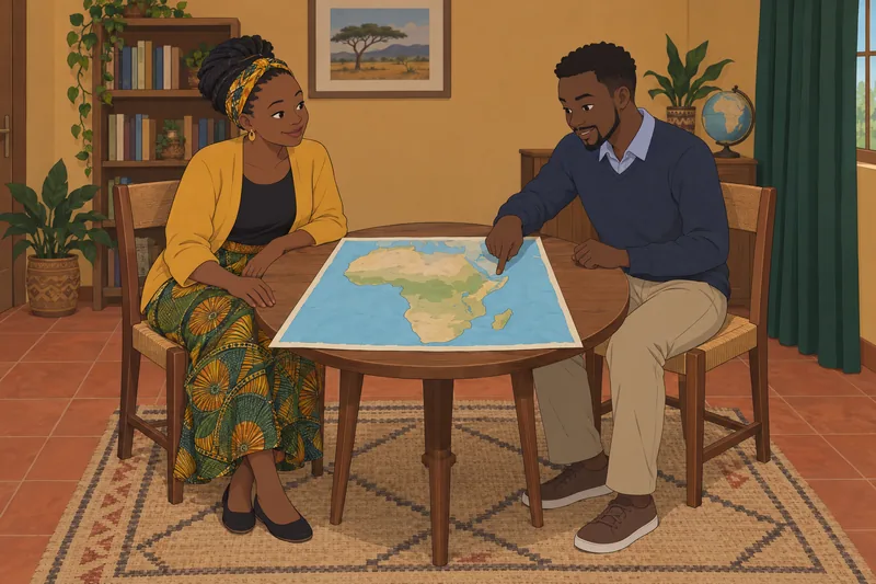 El cuestionario sobre ciudades presenta un mapa.