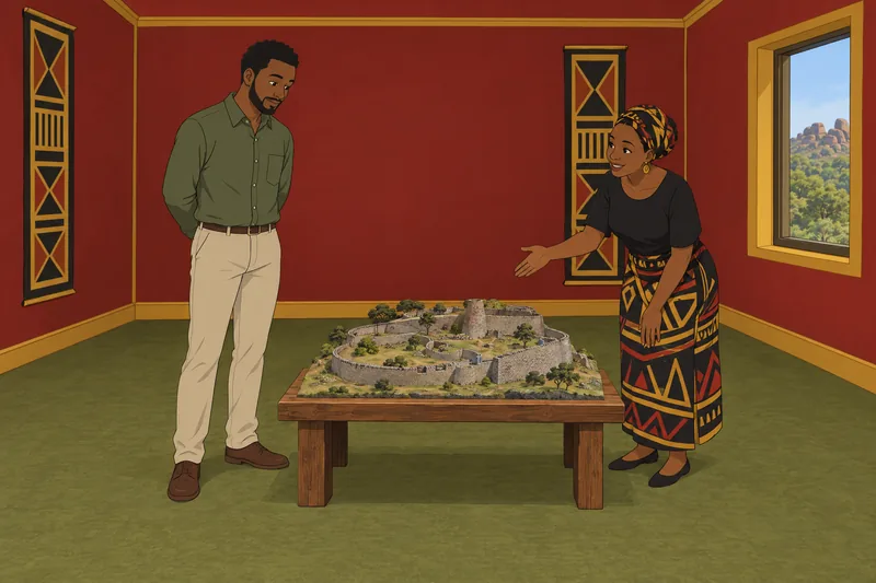 El cuestionario sobre África presenta una maqueta.