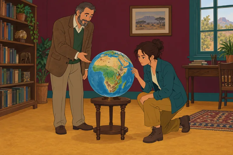 Observan el cuestionario sobre el en un globo.