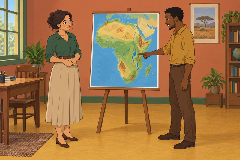 Repasan el cuestionario sobre el mapa africano.