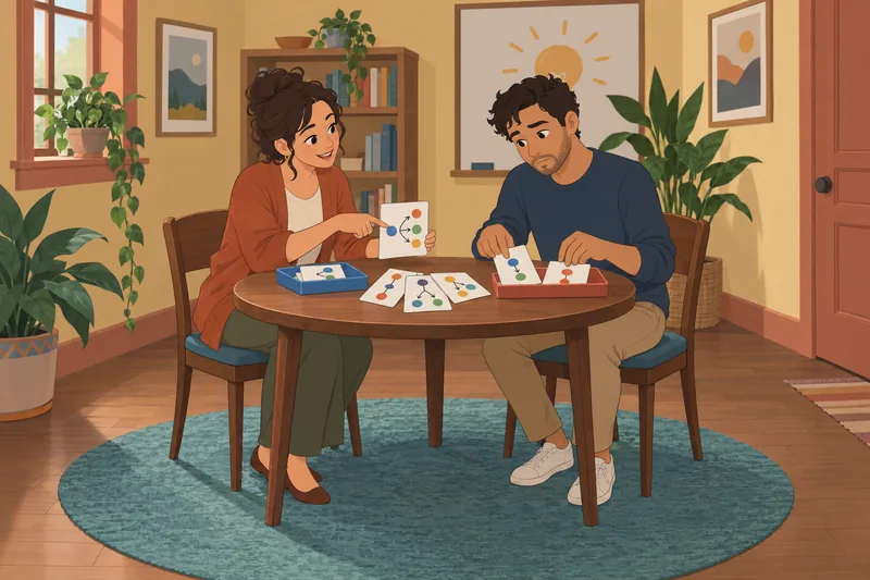 AI Quiz Questions appear through abstract learning cards.