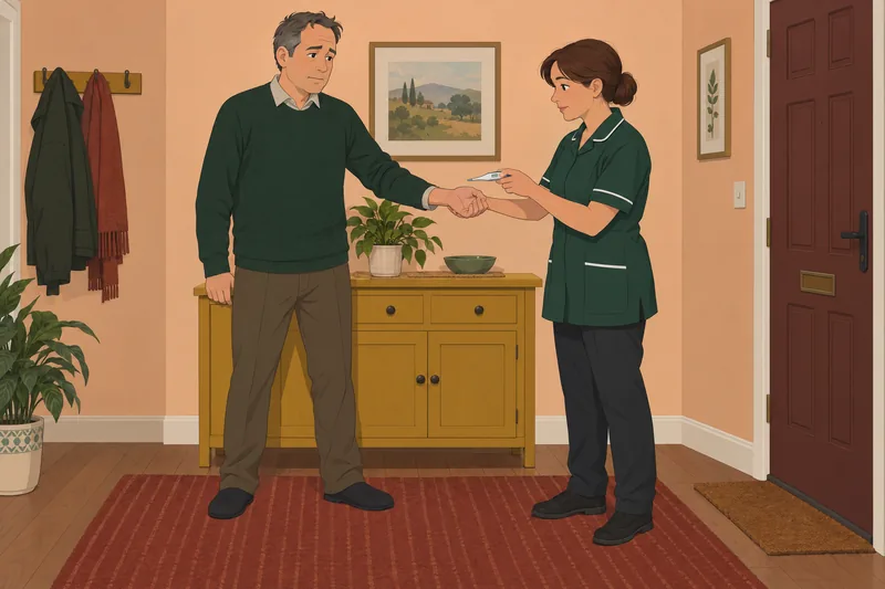 Alcohol Withdrawal Quiz shows supervised symptom monitoring.