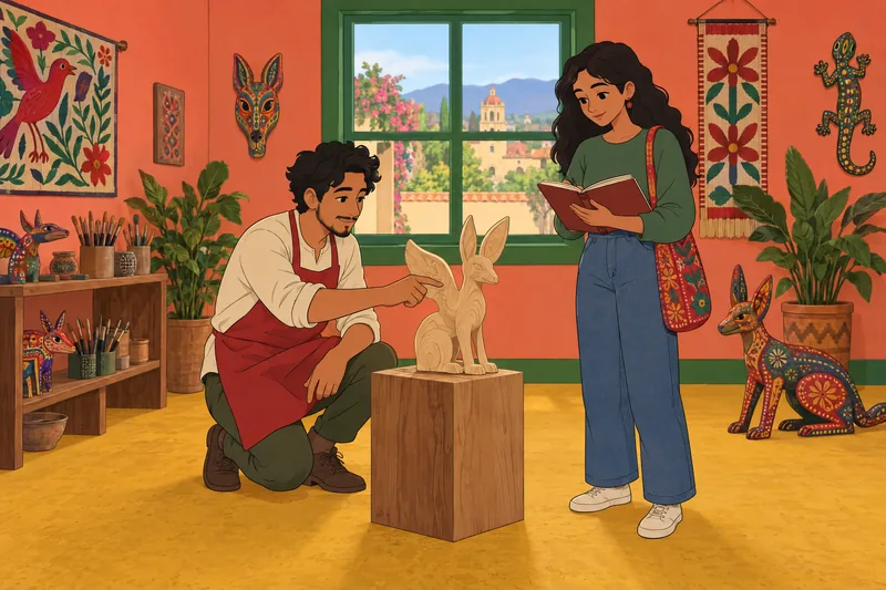 El cuestionario sobre alebrijes muestra una talla.