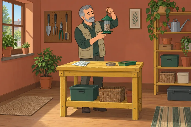 Test método Alternativa: hombre instala un comedero.