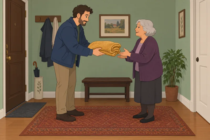 Altruism Subscale Test: a neighbor receives a blanket.