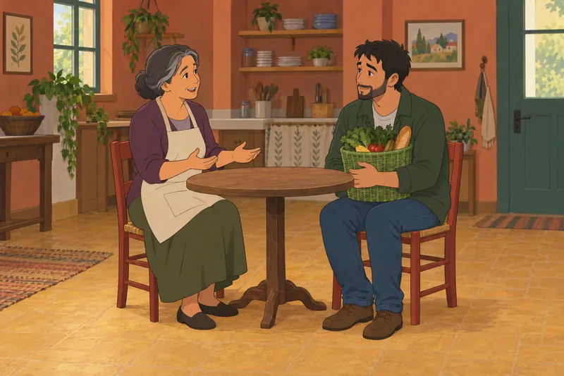 Escena de subescala de altruismo con provisiones.