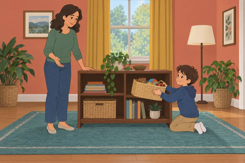 ¿Soy un bebé? Una madre guía una tarea.