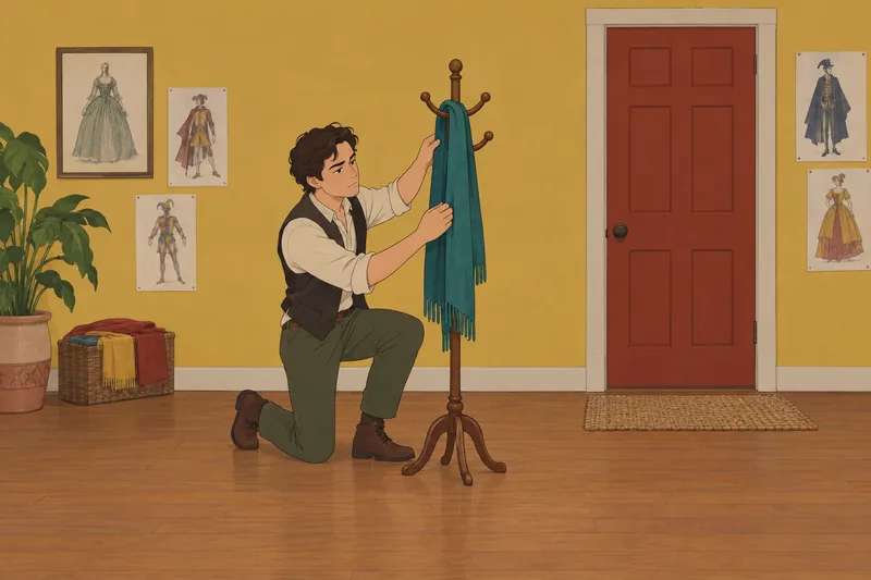 Am I a careful stylist adjusting teal fabric?