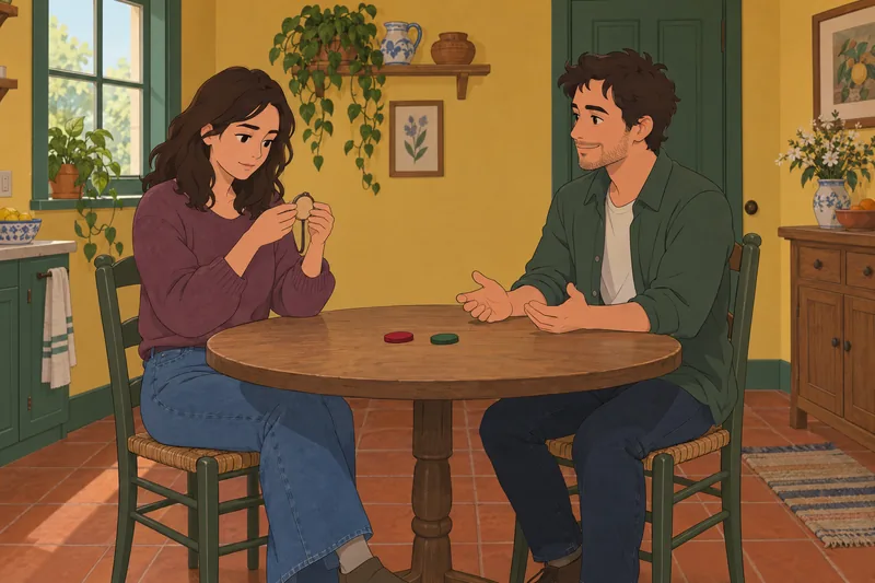 ¿Soy una «hoe»? Dos adultos comparan fichas.