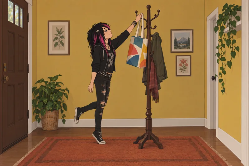 Am I a Scene Kid Quiz: colorful tote.