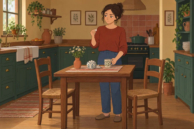 cuestionario ¿Tengo adicción aparece en una cocina.