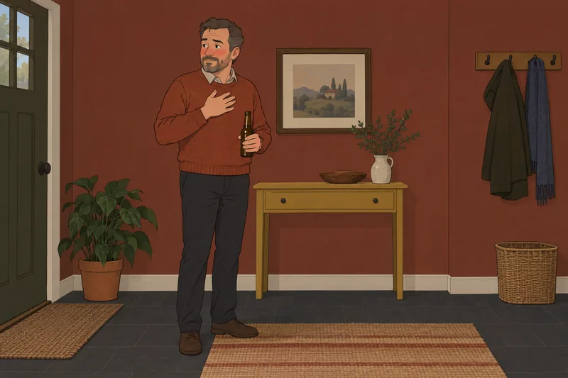 Am I Allergic? A man checks warmth.