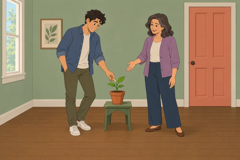 Am I Awesome: an adult tends a sprout.