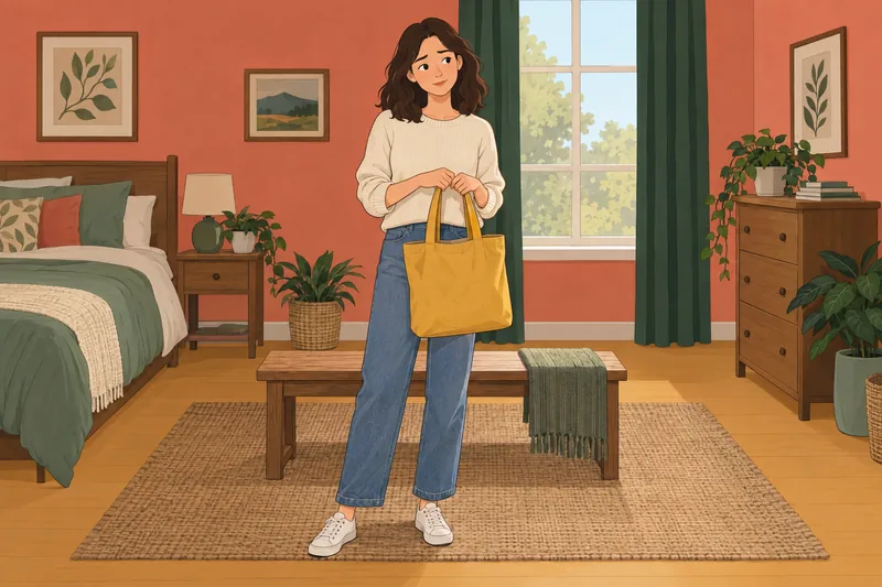 Am I Basic? She holds an everyday tote.