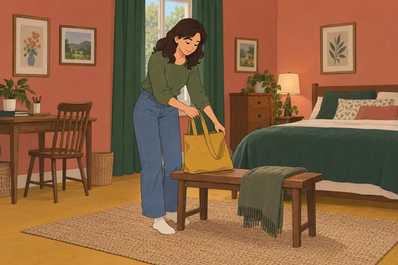 cuestionario ¿Soy «básico»? Ella sostiene una bolsa.