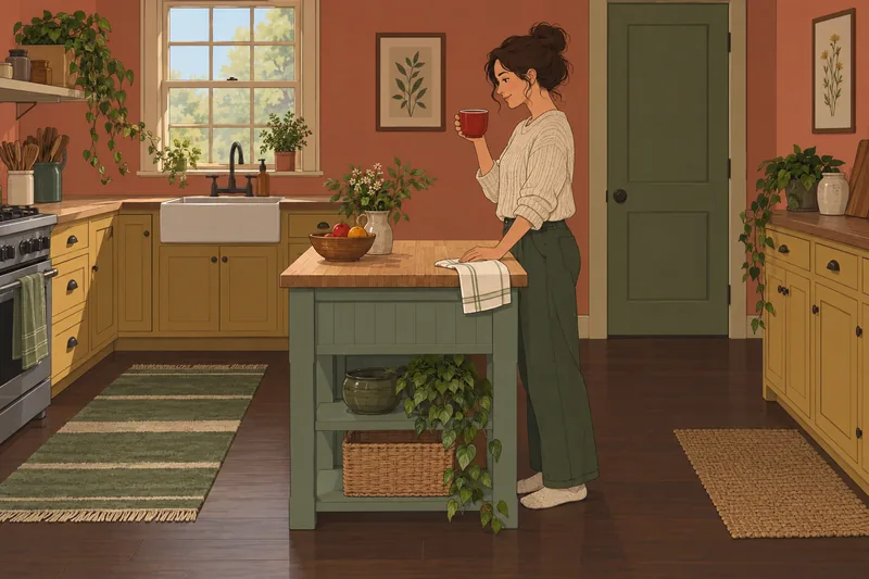 cuestionario ¿Estoy mejor: una mujer prepara té.