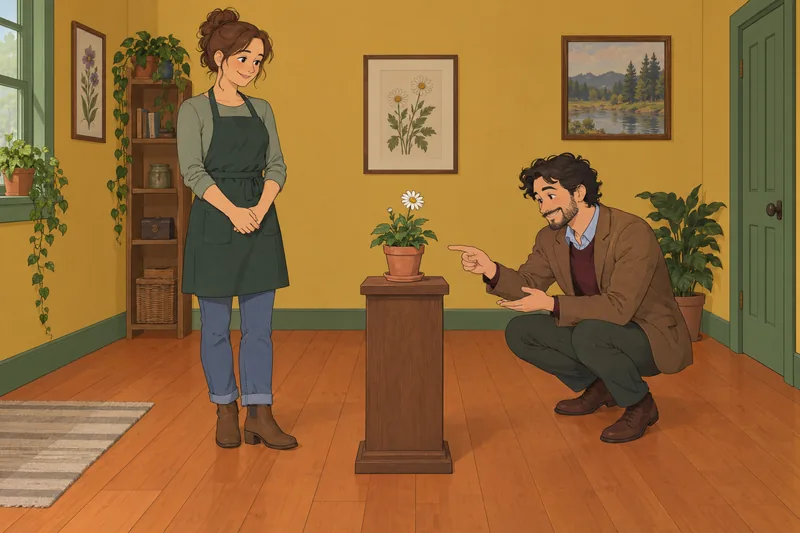 ¿Soy Linda? Quiz: un gesto juguetón entre flores.